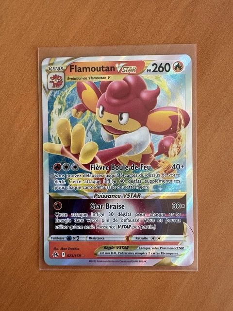Carte Pokémon Flamoutan VStar GG37/GG70 EB12.5 Zénith Suprême Epée Bouclier Neuf main image 1