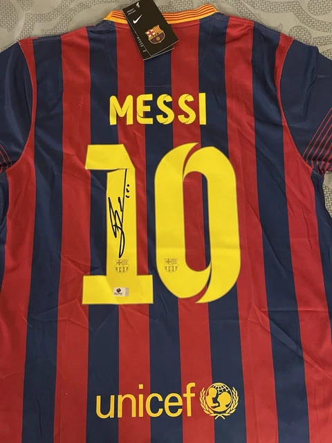 Maillot Messi FC Barcelone - Dédicacé Signé Avec Certificat COA - Espagne