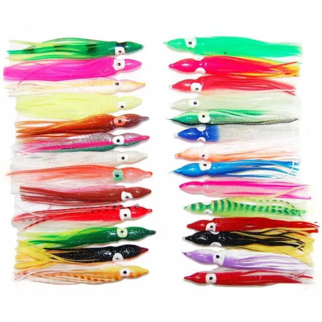 SQUID SKIRT LURES Lure Soft Silicone For Saltwater $30.21 - PicClick AU