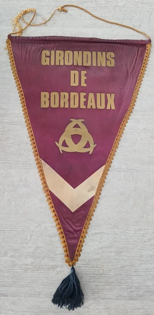 Girondins de Bordeaux ancien rare fanion vintage foot football pennant wimpel