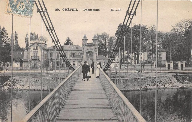 Cpa 94 Creteil Passerelle