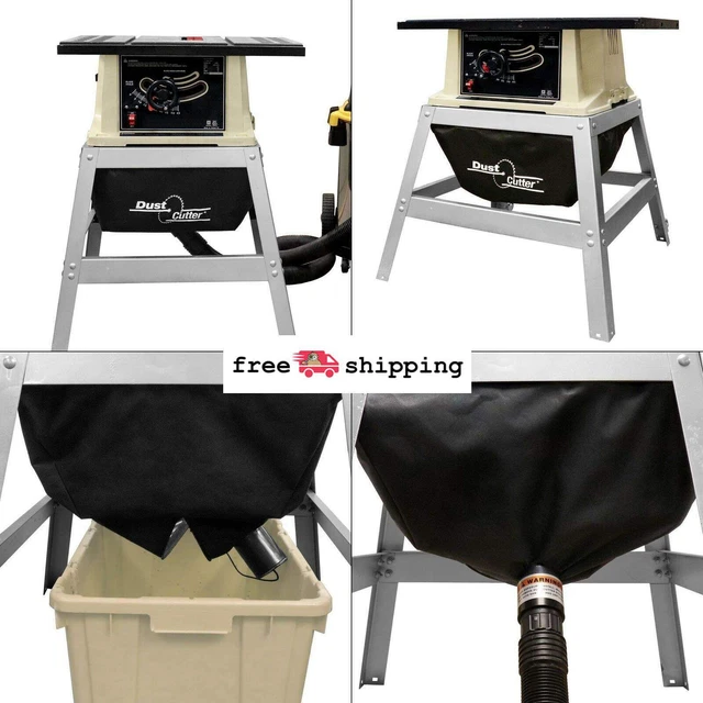 TABLE SAW DUST Cutter Dust Collection System W/ Collector Funnel Vacuum