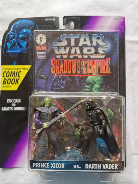 Star Wars Shadow Of The Empire-Prince Xizor VS. Darth Vader Incl.Comic Book!1996