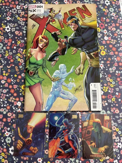 X-Men Hellfire Gala 1 J Scott Campbell Original Team Variant 2023 Cyclops Iceman