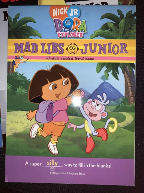 MAD LIBS JUNIOR.: Dora the Explorer Diego and Curious George Set 3 ...