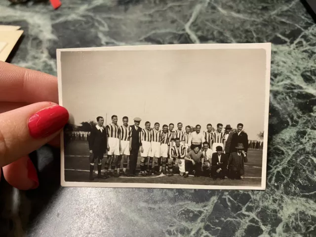 FOTOGRAFIA SQUADRA CALCIO JUVENTUS SPORT 8x6 cm circa 77