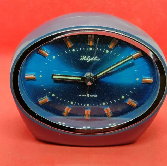 Beautiful 'Rhythm' Mechanical Japanese Movement 'Space Age' Alarm Clock