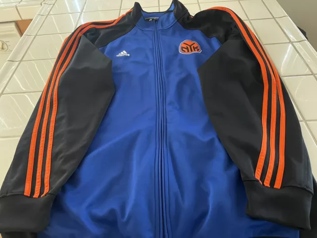 New York Knicks Clima 365 Jacket By Adidas. Size XL. VGC.