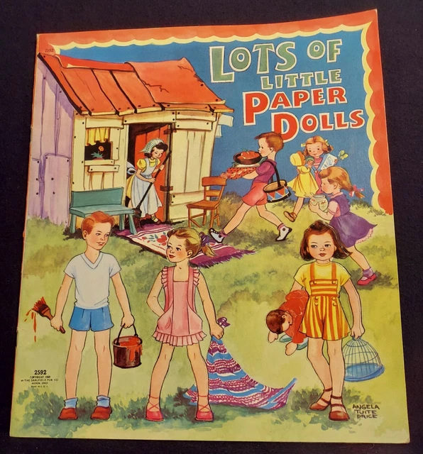 Lots of Little Paper Dolls Original #2592 Angela Tuite Price Unused L@@K! RARE !