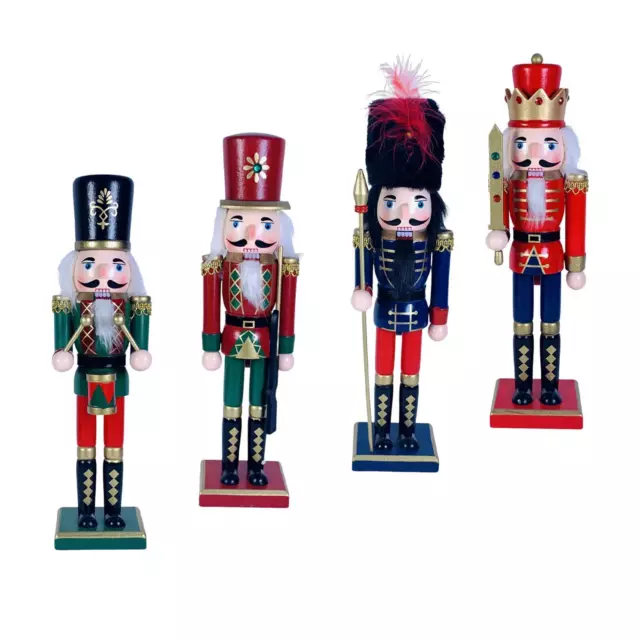 30 Cm Schiaccianoci Soldato Figurine Ornamento Di Natale Per La Libreria Della