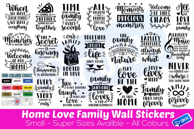 Wall art stickers Home kitchen removeable Home decor quality vinyl decal quotes