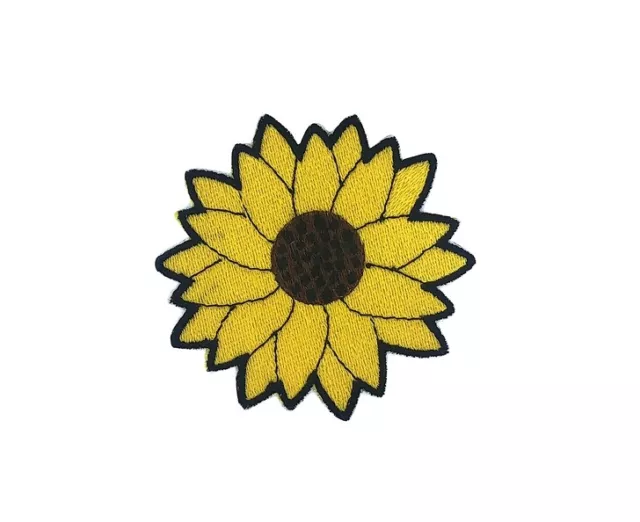 Patch aufnaher aufbugler applikation bügelbild blume Sonnenblume