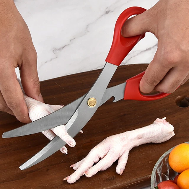 Clip griglia da cucina in acciaio inox pinze BBQ cesoie per alimenti forbici da cucina