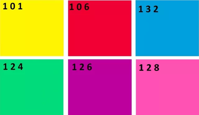 4x 6 Stück PAR 64 Farbfolien Color Mix 24 x 24 cm Farbfilter Filter Farbfolie