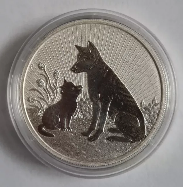 2 Oz Silber Next Generation / 2022 2. Ausgabe "Dingo with baby" BU / Perth