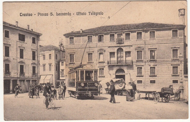 23-23984 - Treviso - Piazza San Leonardo Ufficio Telegrafico Viaggiata 1919