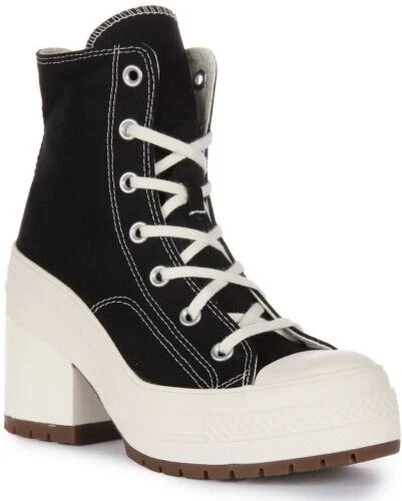 CONVERSE A05347C CHUCK 70 de Luxe Bottines Talon Noir Blanc Femmes UK 3 8 EUR 137 39 PicClick FR