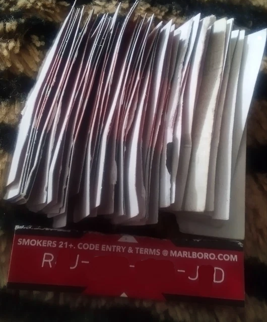 MARLBORO PACK CODES(80 codes) Redeemable for Marlboro gear. (100pts