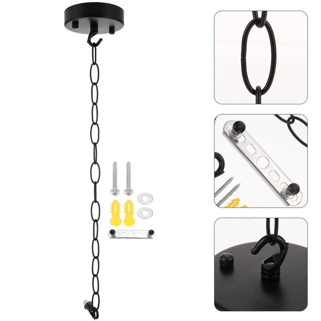 Chaîne En Fer Pour Lustre Cristal 100cm - Accessoire éclairage Style Rétro