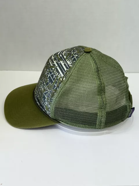 PATAGONIA WAVE WORN Interstate Cap Sprouted Green Trucker Hat Tribal ...