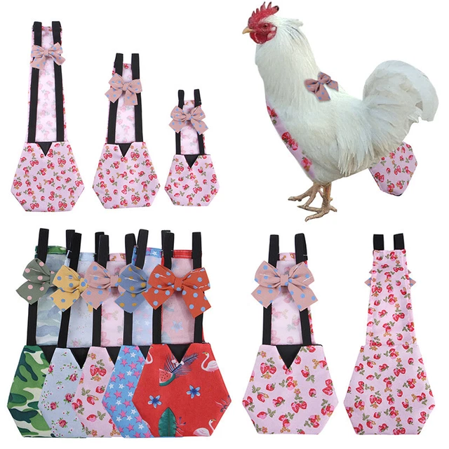 Adjustable Pet Cloth Diaper Wearable Poultry for Pet Goose Duck Chicken Nappy#