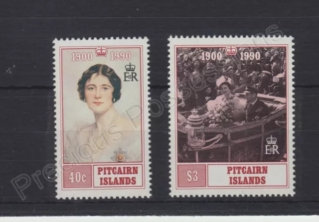 Pitcairn Islands Mnh Stamp Set 1990 Queen Mother 90Th Birthday