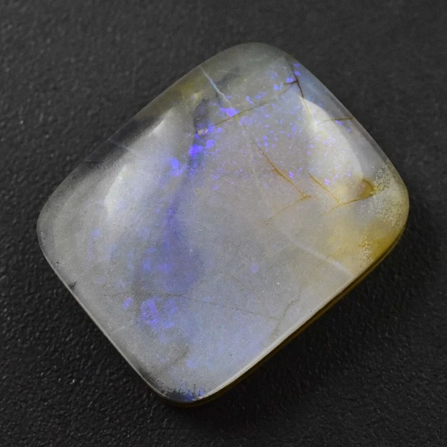 82.15 Carats Opale De Feu Doublet Naturelle - Coupe Hexagonale - Bicolore - Inde
