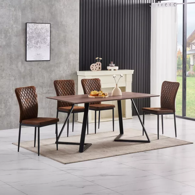 OAK Dining Table Set and 6/4 Grey Leather/Velvet chairs kitchen table set UK