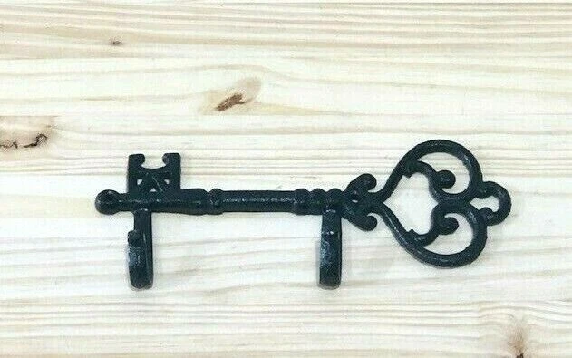 Cast Iron KEY Hooks Hat Hook Coat Entryway Key Rack Rustic Rack Wall Mount Purse