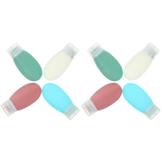 8 pz contenitori da viaggio ricaricabili ricaricabili per articoli da toeletta in silicone