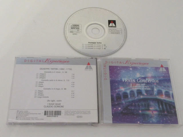 Giuseppe Tartini - – Uto Ughi ‎– Violin Concertos/Teldec ‎– 4509 97402 2 CD