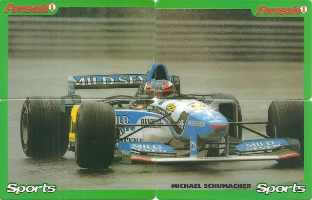 Rare / Puzzle 4 Carte Telephonique - Michael Schumacher Sport F1 / 4 Phonecards