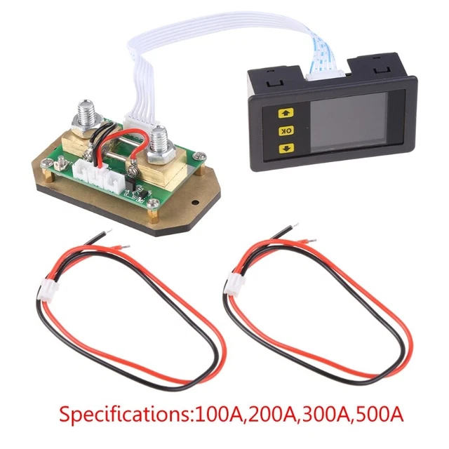 Voltmeter Overvoltage Protection LCD Voltage Current Combo Meter 100-500A DC120V