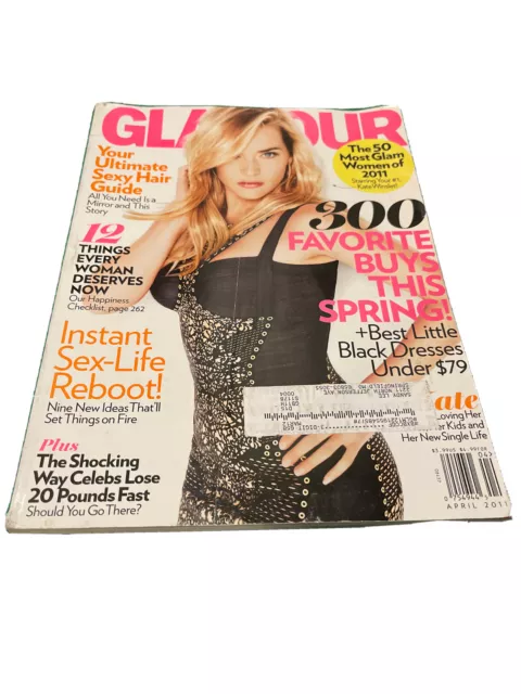 Glamour Magazine USA April 2011 KATE WINSLET Cover Issue Fashion Celebrity ￼2000