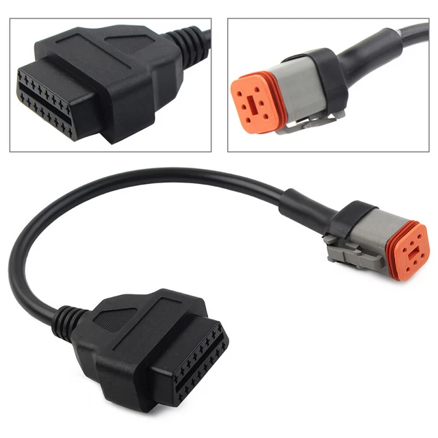 Adattatore presa diagnostica OBD2 a 6 pin per cavo ATV per scooter mot