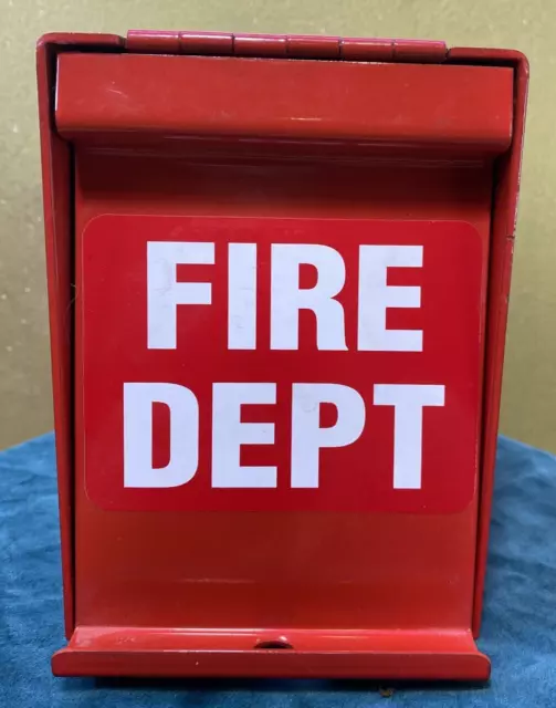 Eagle M2070 Fire Department Lock Box with Chain Release 14 Gauge Steel Red