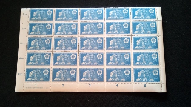 DDR 1959 kpl. Bogen Mi 706 Postfrisch siehe Fotos (A 8253) 8