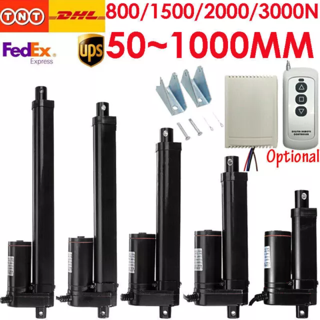 24V 50mm 1000mm 800N 1500N 2000N 3000N Heavy Duty Electric Linear Actuator Motor