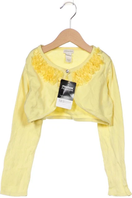 Cardigan Monsoon ragazza cardigan giacca taglia EU 122 cotone giallo #rcp2ddi
