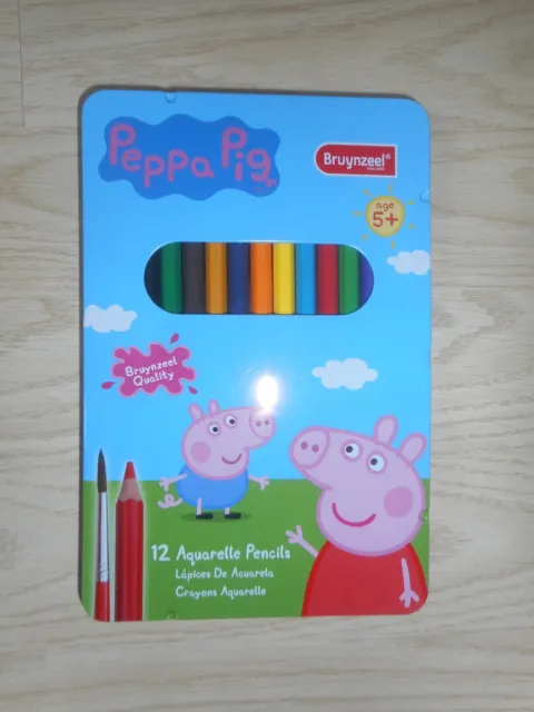Boite de Crayons de Couleurs Aquarelle PEPPA PIG