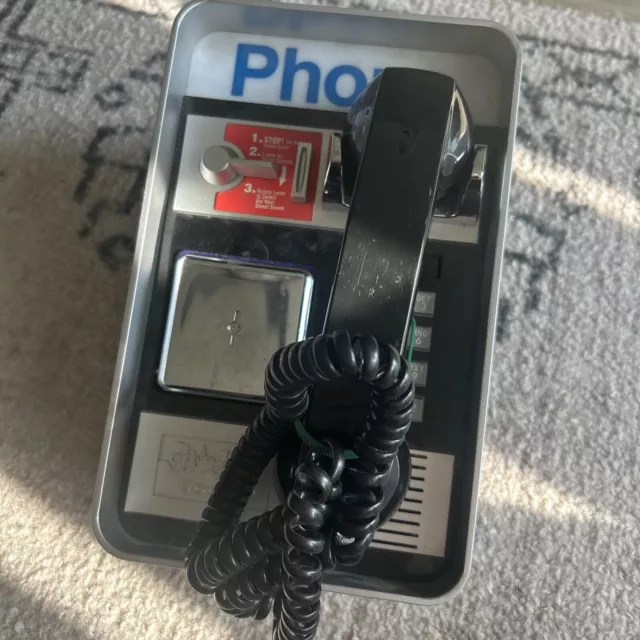 Street Goods Wall/Desk Mount Phone Retro Payphone Telephone As-Is, Untested