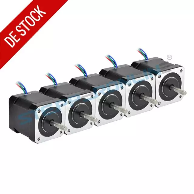 1~10PCS Nema17 Schrittmotor Stepper Motor 2A 0.59Nm W / Connector 17HS19-2004S1 3