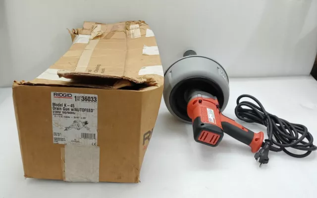 RIDGID 36033 K-45 Filaire Vidange Nettoyage Machine 230V