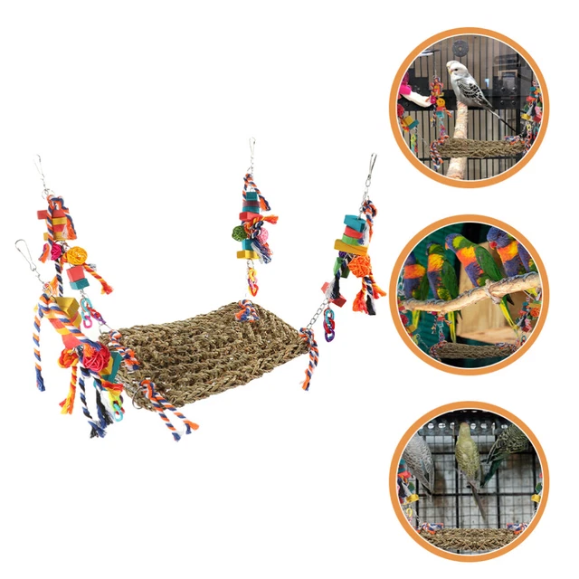 Hamaca multifuncional Loro Netto Funny Bird escalada hámster estera C