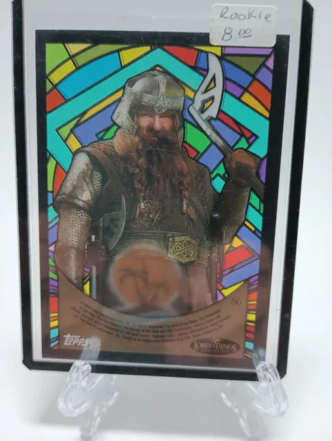 Lord Of The Rings Evolution Stained Glass Insert Card S6 Gimli