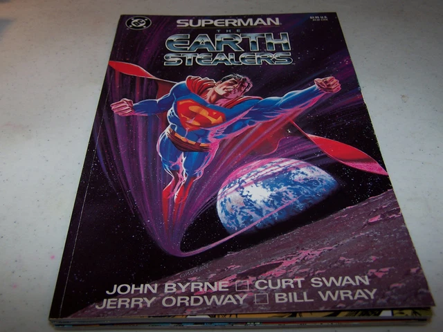 Signed Curt Swan Superman The Earth Stealers Presdtige Format Dc Comic Classic