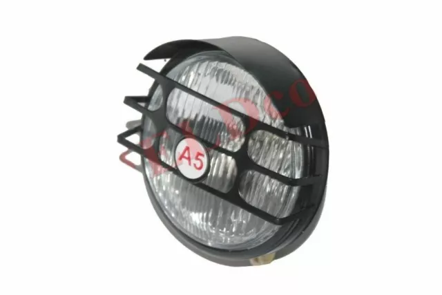 5" Steel Body Halogen Fog Lamp Work Light with Grill Jeeps Tractor Universal