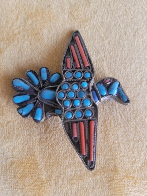 Broche Vintage Cyclope Paris – Style Ethnique, Ancienne, Occasion, Fabriquée En France