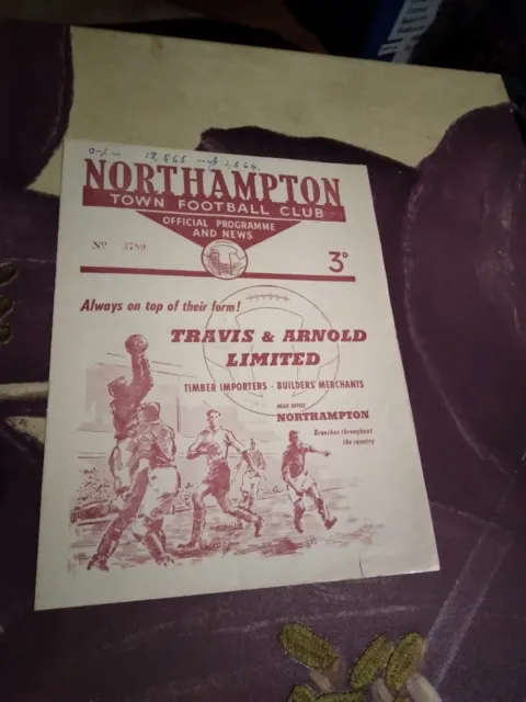 Northampton Town v Leyton Orient League 3 (South) Programme 10th March 1956