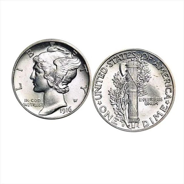 American Coin Treasures 2251 Silver Mercury Dime Cuff Links